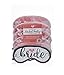 Bride Sleep Masks - Bundle Set of 6 Premium Soft Microfiber Sleep Masks Perfect for Weddings, Brides & Bachelorette Parties