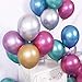 HoveBeaty Pink Balloons Chrome Shiny Metallic Latex 12 Inch Thicken Balloons 50 Pack for Wedding Party Baby Shower Christmas Birthday Carnival Party Decoration Supplies
