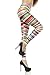 Sunzel Women'S Digital Print Striped Legs Tight Stretch Leggings