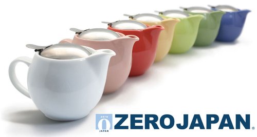 ZEROJAPAN 15oz Round Teapot with SLS Lid and Infuser (rose) - Thumbnail 7
