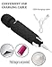 Angel Kiss 20X Multi-speed Handheld Electric Wand Massager - Cordless/Wireless Power Wand,Waterproof Electric Massager for Foot, Legs, Neck, Back, Shoulders (Black)