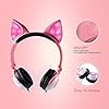 Kids-Headphones-Wired-LED-Glowing-Foldable-Adjustable-Over-Ear-Headphones-Safe-85dB-Volume-Limited-Cat-Ear-Headphones-for-KindleiPadChildrenTeensBoysGirls-Peach-1 esonstyle Kids Headphones, Wired LED Glowing Foldable Adjustable Over-Ear Headphones, Safe 85dB Volume Limited Cat Ear…