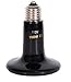 MOTINA Reptile Heat Lamp 100W 110V Ceramic Infrared Heat Emitter for Pet Coop Reptile Turtle Brooder Heater Bulb（Black）