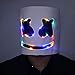 Bulex LED Light up DJ Mask Neon Party Helmet Halloween Costume (Multicolored)