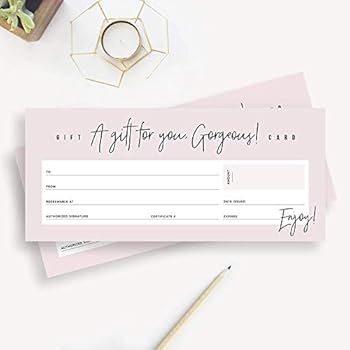Amazon Com Bliss Collections Blank Gift Certificate Blush Floral