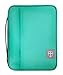 G.T. Luscombe Company, Inc. Armor of God Bible Cover & Book Cover | Oxford Cloth with Handle & Cross Emblem Zipper-Pull | 4 Pen Loops Inside Cover | Outside Pocket | Tiffany Blue Large 9 x 6.5 x 1.5”