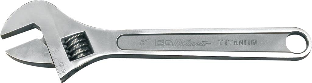 Ega Master 71655 - Adjustable Wrench 8" Titanium