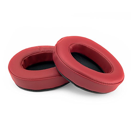 Brainwavz Replacement Memory Foam Earpads for Large Over the Ear Headphones, Dark Red