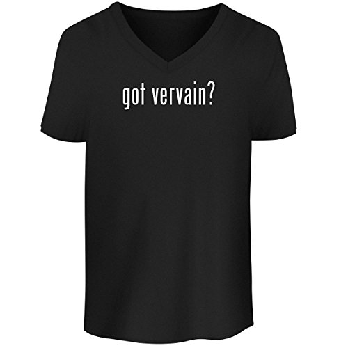 BH Cool Designs got Vervain? - Men's V Neck Graphic Tee, Black, X-Large