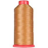 ThreadArt Bonded Nylon Thread, 1650 yd #69 T70, Pumpkin | Heavy-duty bonded nylon thread for upholstery, leather, vinyl and denim. Coated, strong and resists unraveling.