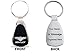 Personalized Bentley Keychain & Keyring - Black Teardrop