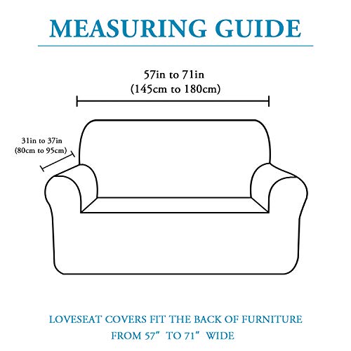 Velvet Stretch Sofa Covers Loveseat Couch Covers for 2 Cushion Couch