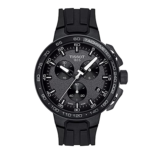 Tissot Men's T-Race Cycling 316L Stainless Steel case with Black PVD  Coating Swiss Quartz Watch with Silicone Strap, 18 (Model: T1114173744103)  | Pricepulse