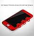 iPhone SE Case,iPhone 5S Case,sxxissky Premium 360 Full Body Coverage Ultra-Thin Hard PC Plastic with [Slim Tempered Glass Screen Protector] Protective Case Cover & Skin for Apple iPhone5/5S/SE (Red)