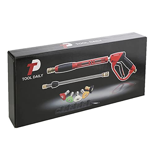 Tool Daily Deluxe Pressure Washer Gun, with Replacement Wand Extension