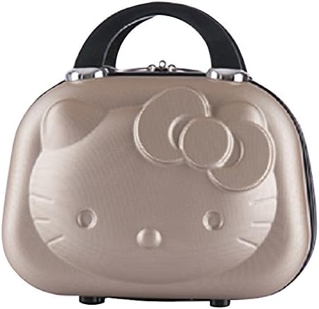 Hello Kitty Carry-On Hand CarryTravel Luggage Bag Hard-Shell Beige (Champagne)