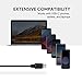 AUKEY USB C Cable 6ft Fast Charge, [2 Pack] Durable & Flexible Type C Charger Cable for Samsung Galaxy Note 9 S9 Note 8 S8 S8+, LG V30 V20 G6 G5, HTC U11/10 and More