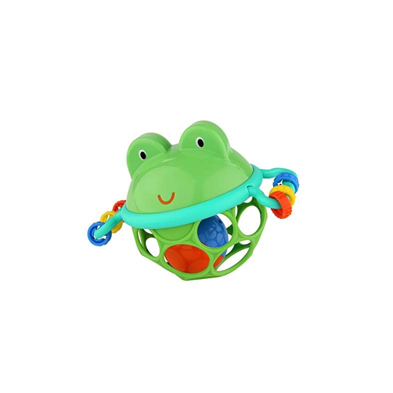 Bright Starts Oball Musical Toy, Jingle & Shake Pal, BPA-Free Easy-Grasp Baby Rattle Toy, Ages Newborn+