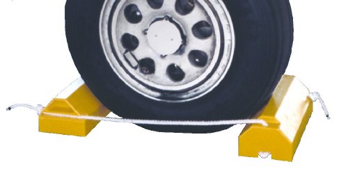 Tigerchocks AC4614-LR Urethane Military Aircraft Wheel Chock, Hi-Vis Yellow, 14" Length, 6" Width, 4" Height