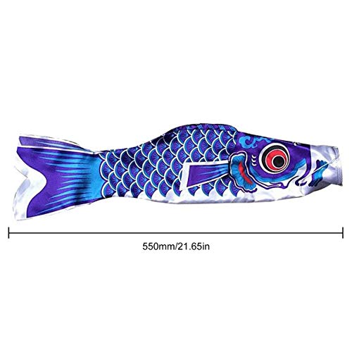 New 5 Colors 55cm Waterproof Japanese Carp Windsock Streamer Hanging Fish Flag Decor Kite Koinobori For Children