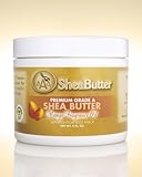 100% Unrefined Certified Grade A Shea Butter with a Hint of Mango Fragrance Oil 4 oz. By AAA Shea Butter