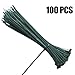 100 Pcs 8 Inch 3mm Dark Green Nylon Garden Cable Zip Ties Self Locking Cable Ties Twist Ties