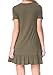 LAINAB Womens Summer Short Sleeve Pocket Draped Loose Swing Casual T Shirt Dress