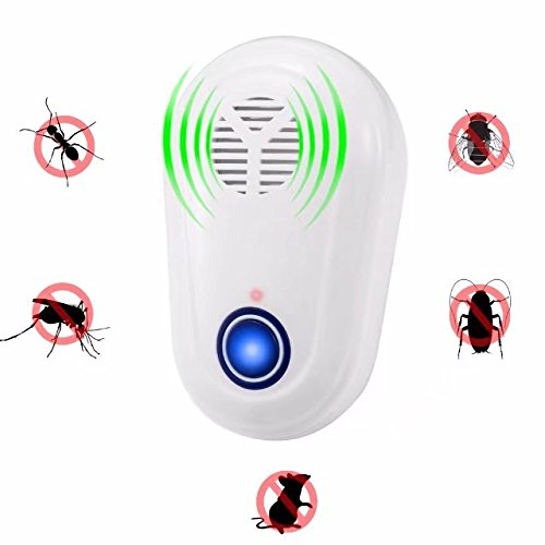Pest Control Ultrasonic Repeller, Home Pest Reject - Electronic Insects & Rodents Repellent for Mosquito, Mouse, Cockroaches ,Rats,Bug, Spider, Ant, Flies-Safe, non-toxic efficient (1 Pack) R10C