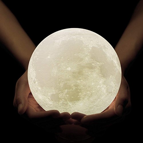 image for THE RESET Moon LAMP Lighting Night Light LED 3D Printing, Warm and Coo