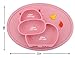Baby Silicone Placemat, Non-Slip Feeding Plate for Toddlers Babies Kids with Strong Suction Fits Most Highchair Trays BPA-Free FDA Approved, Dishwasher and Microwave Safe