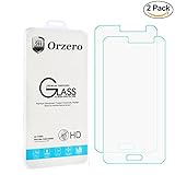 [2 Pack] Orzero Samsung Galaxy Luna / Express 3 / J1 (2016 version) Amp 2 / Tempered Glass Screen Protector 0.26mm Clear 2.5D Arc Edges HD Anti Fingerprint [Lifetime Replacement Warranty]