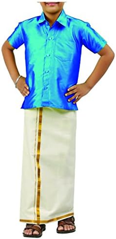 VINAB Shirt and Dhoti for Kids Easy Hip Closure(Pack of 1)