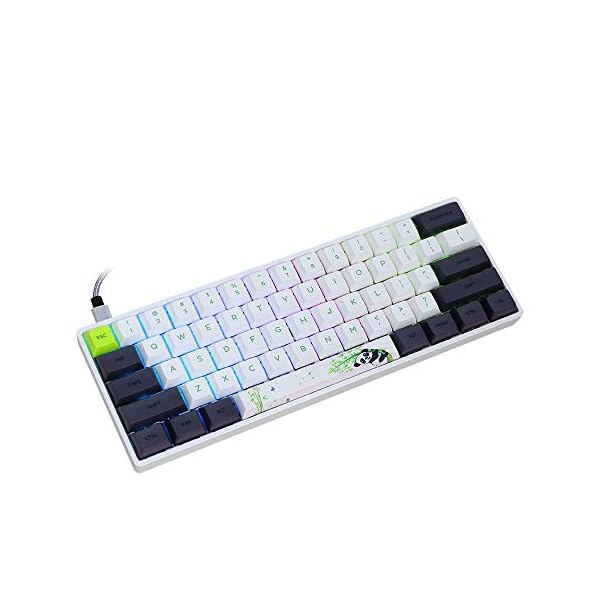 EPOMAKER SKYLOONG SK61 61 Keys Hot Swappable Mechanical Keyboard with RGB Backlit, NKRO, water-resistant, Type-C Cable…