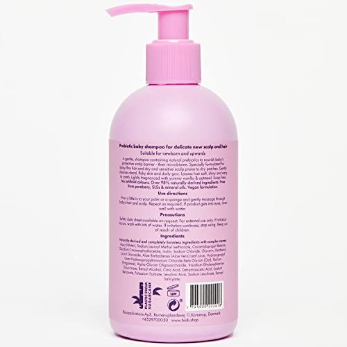 Biob Prebiotic Natural Baby Shampoo Newborn Shampoo for Cradle Cap
