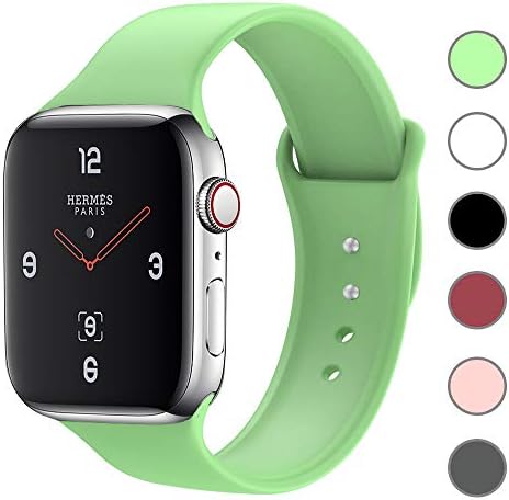 KEOLUS Compatible with Apple Watch Band 38mm 40mm 42mm 44mm , Silicone Sport iWatch Band Compatible with Apple Watch Series 4/3/2/1