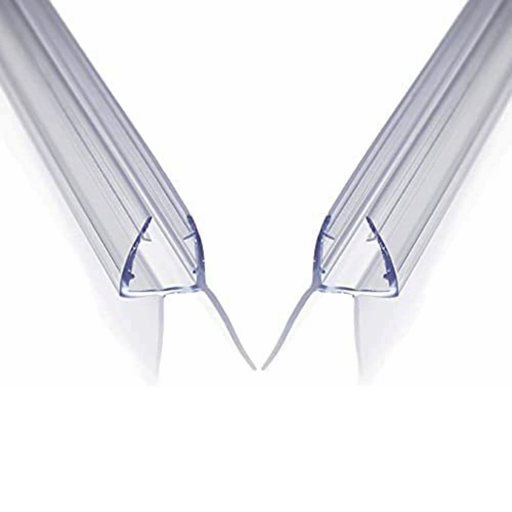 AULETT HOME 2-pk Premium Quality Shower Seal (100 cm) | Bath Panel Shower Screen Seal, Fits Glass 6mm - 8mm Thick, No Adhesive Required, Easy Shower Screen Seal Strip (2 x 100 cm Shower Seal Strip)