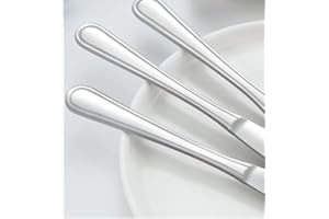 Stainless Steel Dinner/Butter Knife Set, 9" Dinner Knives, 3-Piece, Durable, Machine-Washable, for Home, Kitchen, Restaurant