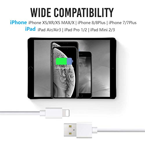 TrimDish iPhone Charger Cable, MFi Certified 4 Pack 3FT 6FT 6FT 9FT Charger Cord Charging Cable Charger Compatible with iPhone Xs MAX XR X 8 8 Plus 7 7 Plus 6s 6s Plus 6 6 Plus and More - Thumbnail 6