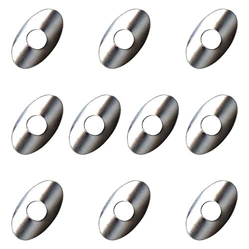 cyclingcolors 10x Spoke Head Washer Oval Bicycle MOUNTING Wheel Rim 13G 14G Reinforcement (14G (2mm))