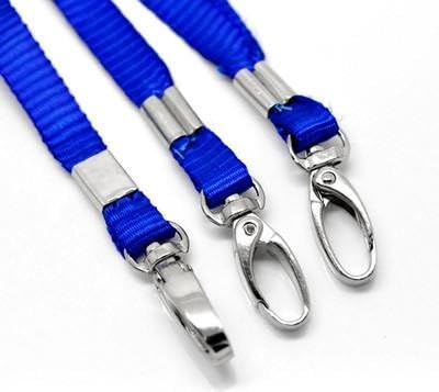 CKB LTD Black VIP LANYARDS Breakaway Safety Lanyard Neck Strap Swivel Gold Color Metal Clip for ID Card Holder - Pull Quick Release Design Pack of 10