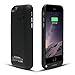 YHhao 3500mAh Portable Cell Phone Battery Charger Case Back Up Power Bank Rechargeable with Stand 4.7 Inches for iPhone 6/6s (Black)