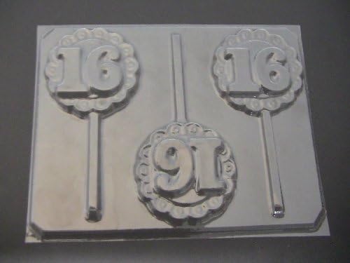 Lacy Sweet 16 Chocolate Candy Lollipop Mold