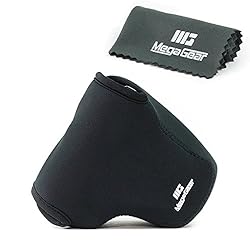 See MegaGear 'Ultra Light' Neoprene Camera Case Bag with Carabiner for Fujifilm X-Pro2 Digital Camera with 18-55mm Lens (Black) Details