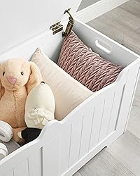 Hzuaneri Toy Chest Box, Storage Trunk with 2 Safety