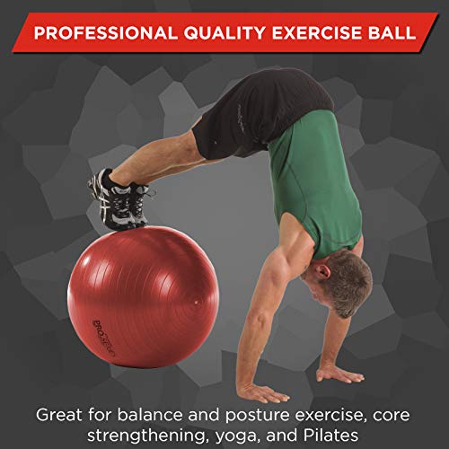 THERABAND Exercise Ball, Professional Series Stability Ball with 55 cm