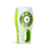 Fritesla USB Mini Misting Fan with Personal Cooling Humidifier (Green)