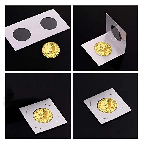 300PCS Coin Flips Cardboard Coin Collecting Holders in 6 Sizes