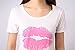 Ventelan Women's Short Sleeve Pajama Sets Sweet Kisses Printed Summer Sleepwear, Shorts Pink, Large