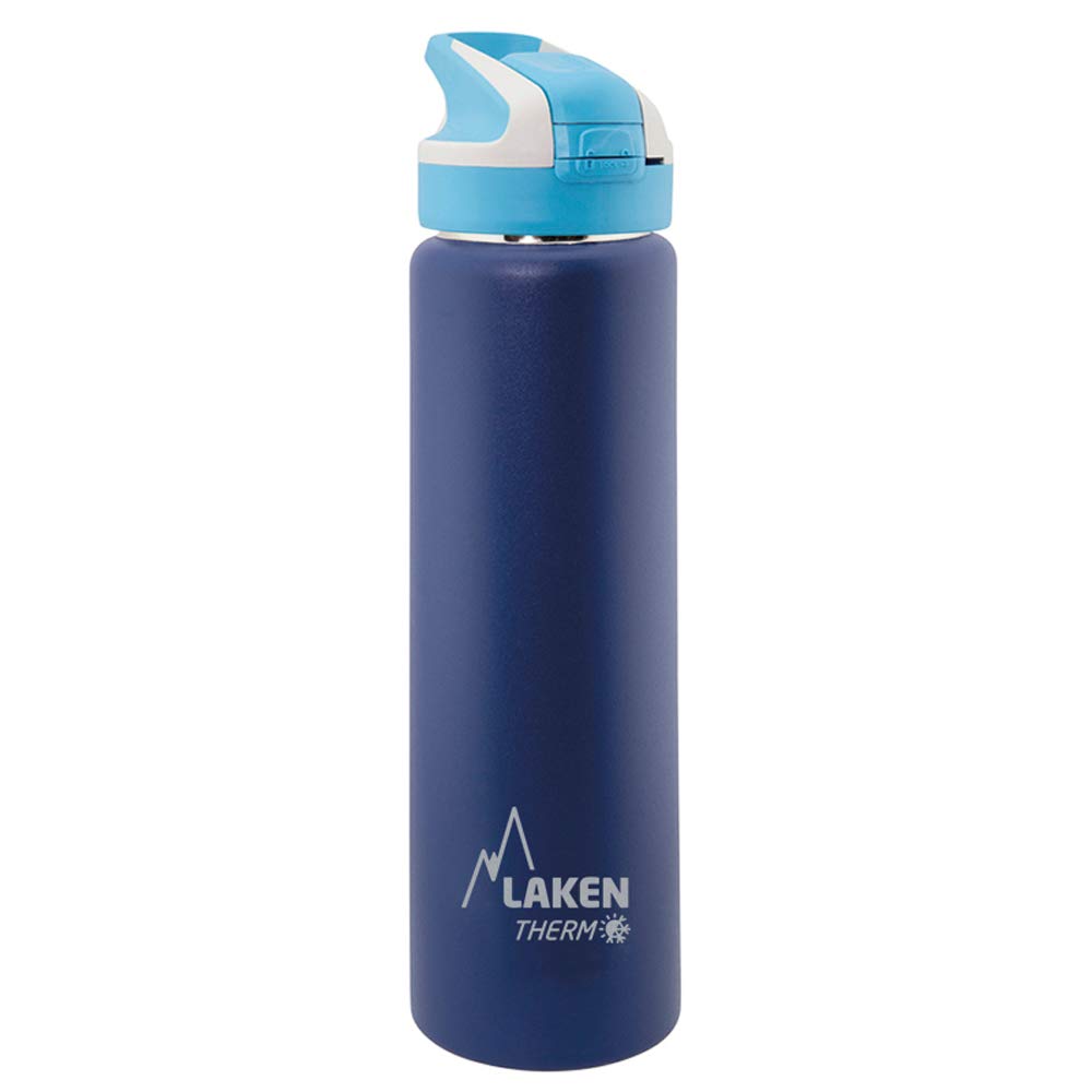 Laken Unisex - Adult Thermos TS7A Thermos Flask, Blue, 18/8-0.75 L