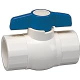 Homewerks VBV-P40-E5B Ball Valve, PVC Schedule 40, Solvent x Solvent, 1-Inch